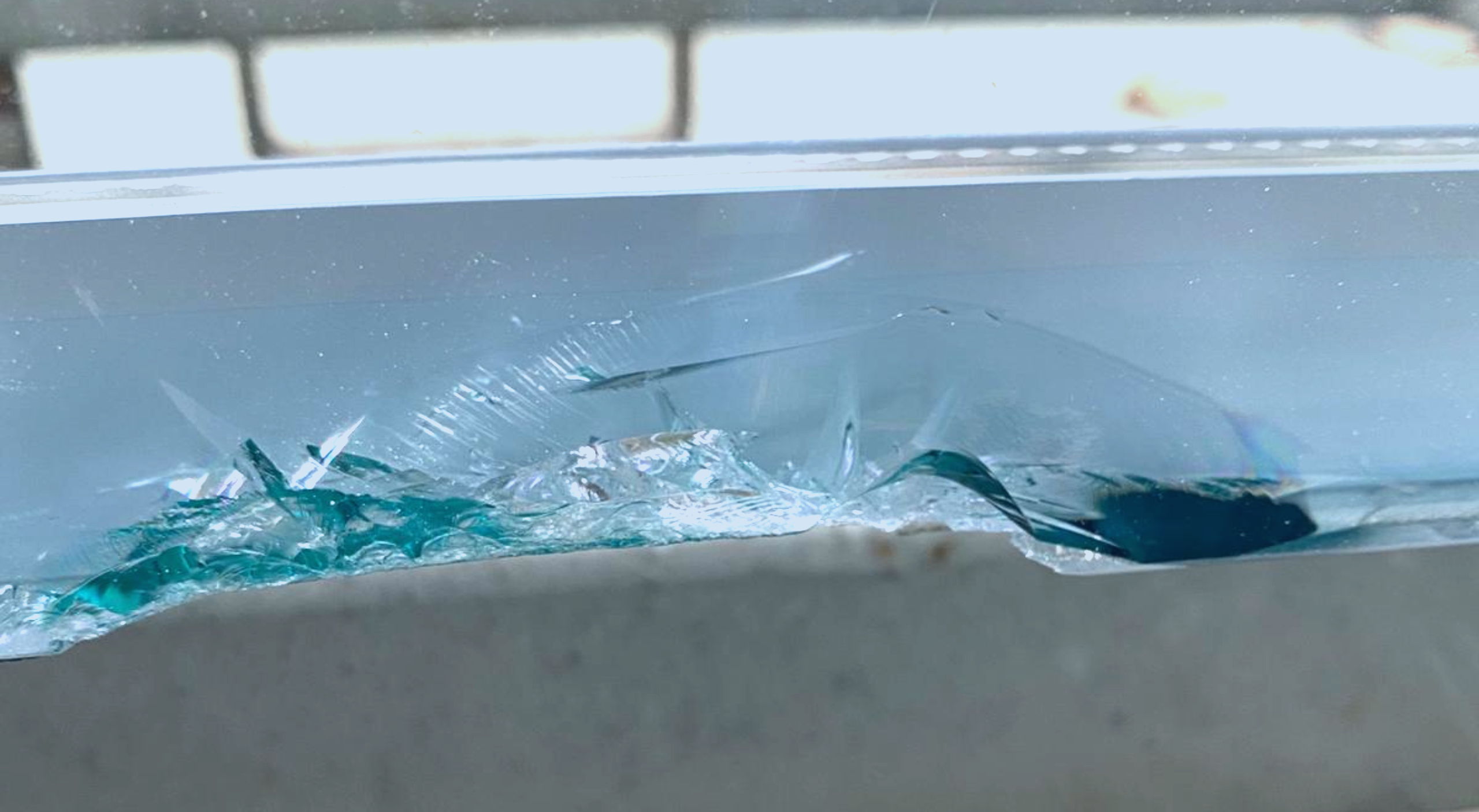 impact sur verre