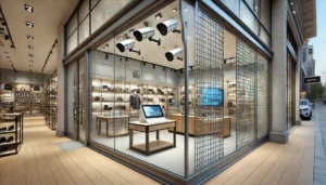 différents types de protection pour vitrines de magasin