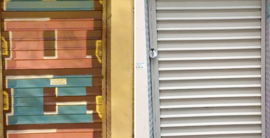 Nettoyage-de-tag-a-lacide-sur-porte-metallique