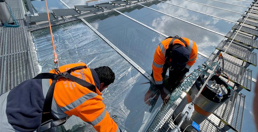 Pose de film solaire